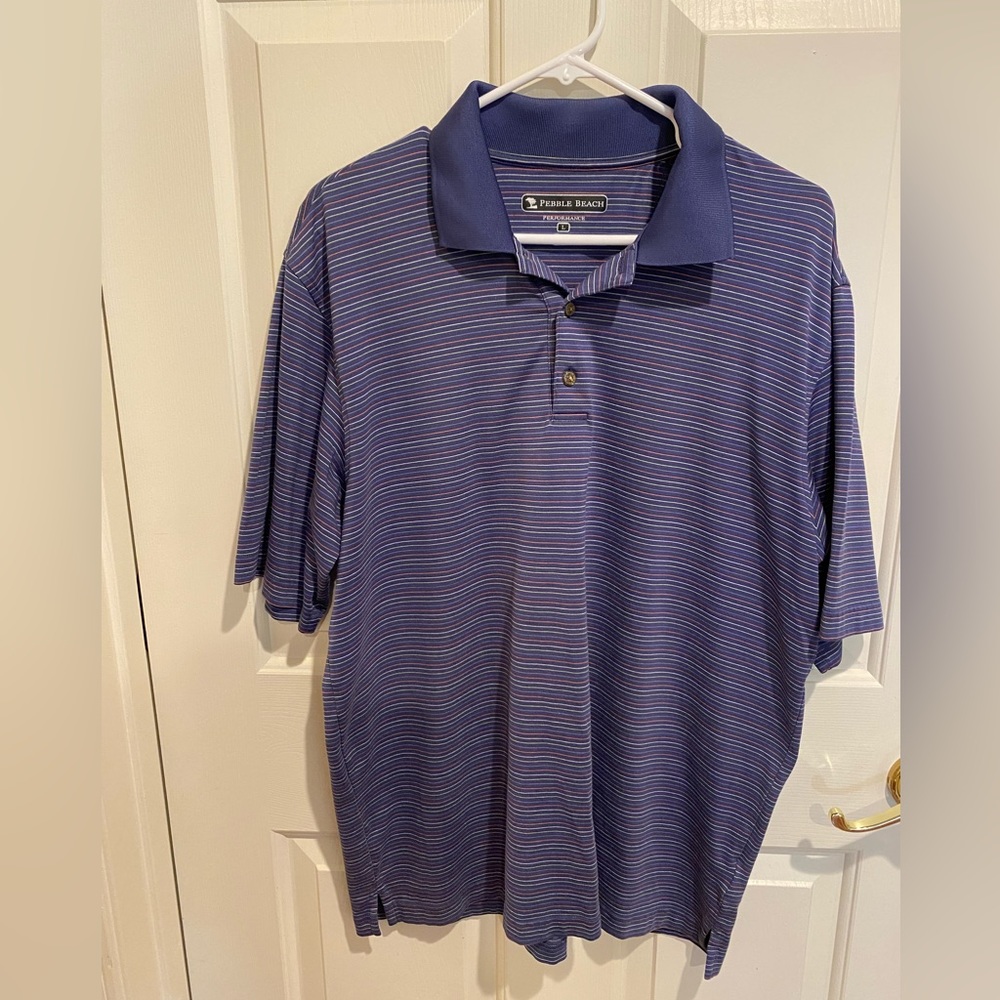 Men’s large Pebble Beach polo shirt,